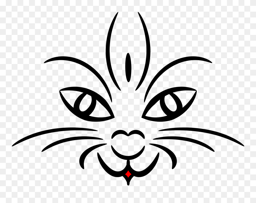 Cat Face Clip Arts - Clip Art - Png Download