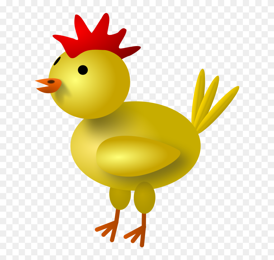 Clipart - Chicken - Chicken Yellow - Png Download