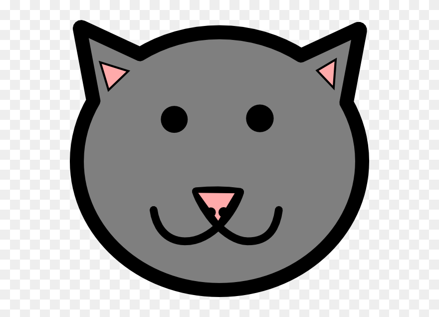 Gambar Animasi Kepala Kucing Clipart