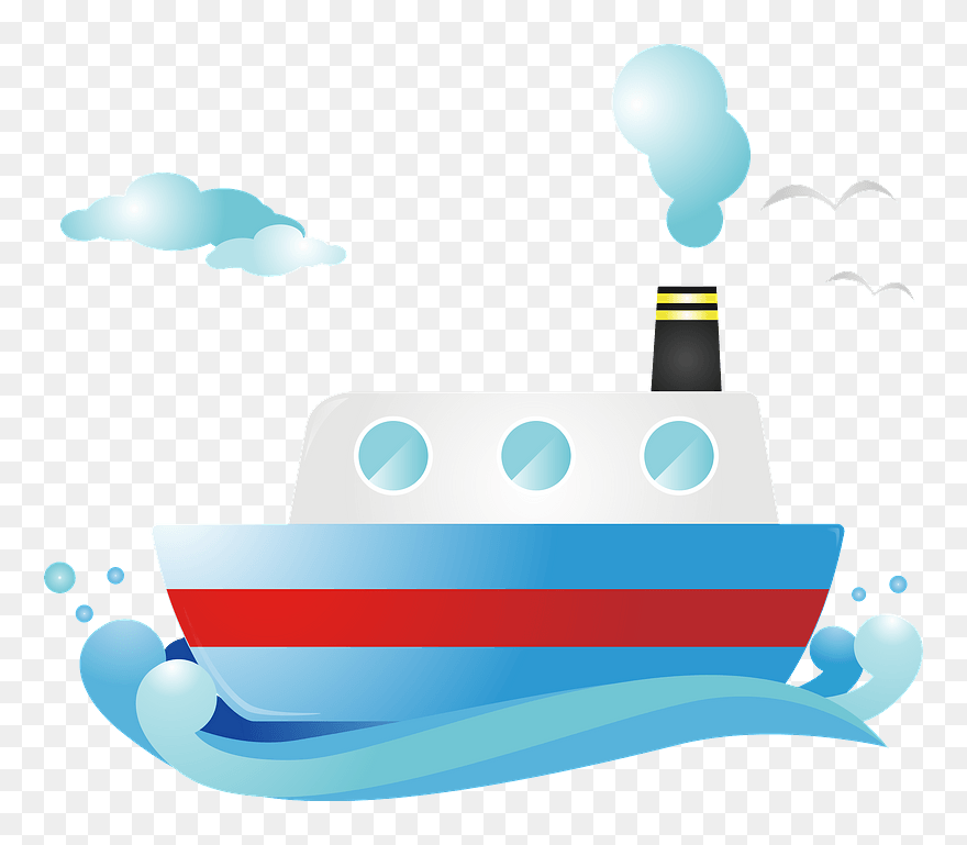Steamboat Clipart - Png Download