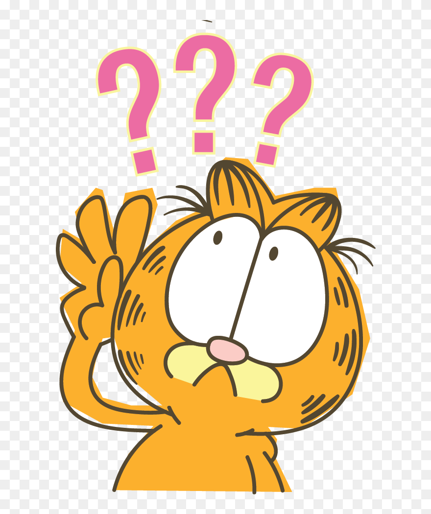 Garfield Line Messaging Sticker - Garfield Line Stickers Clipart