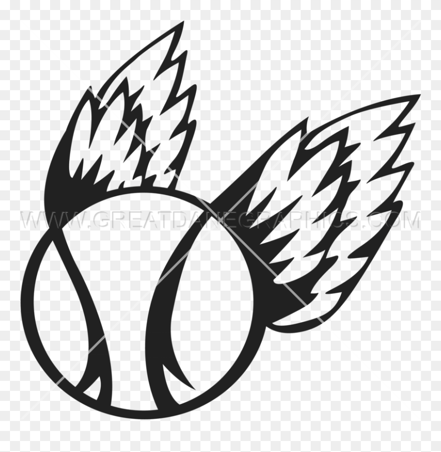 Baseball With Wings Clipart Jpg Freeuse Stock Baseball - Baseball With Wings - Png Download