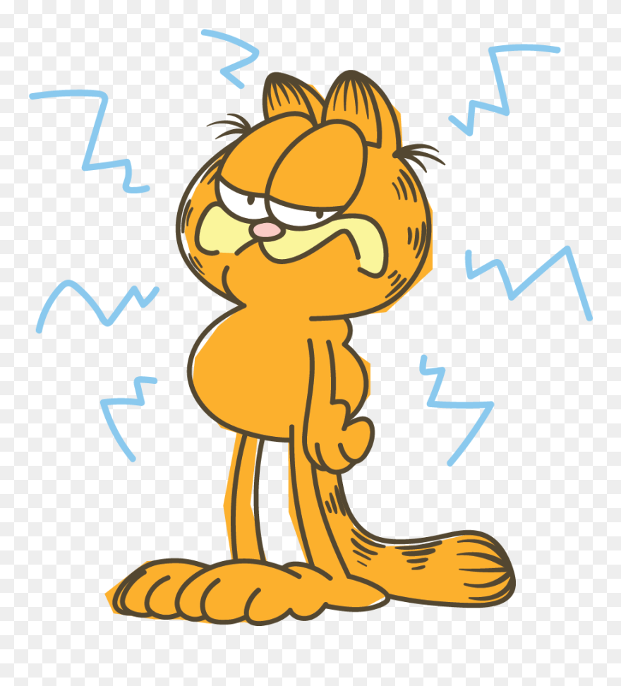Garfield Line Messaging Sticker - Garfield Stickers Line In Png Clipart