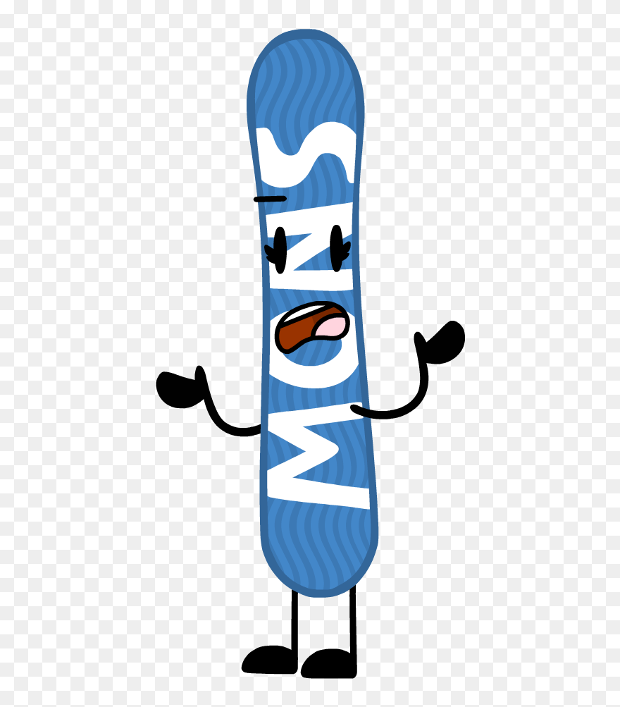 Snowboard Clipart Blue - Snowboard - Png Download