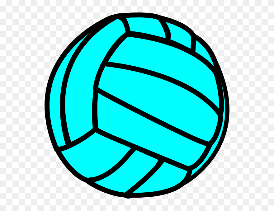 Volleyball Clip Vector - Colored Volleyball Clipart - Png Download