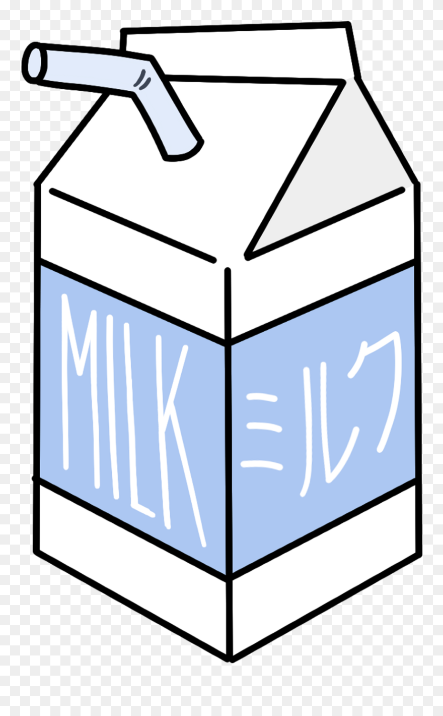 Aesthetic Milk Carton Png Clipart