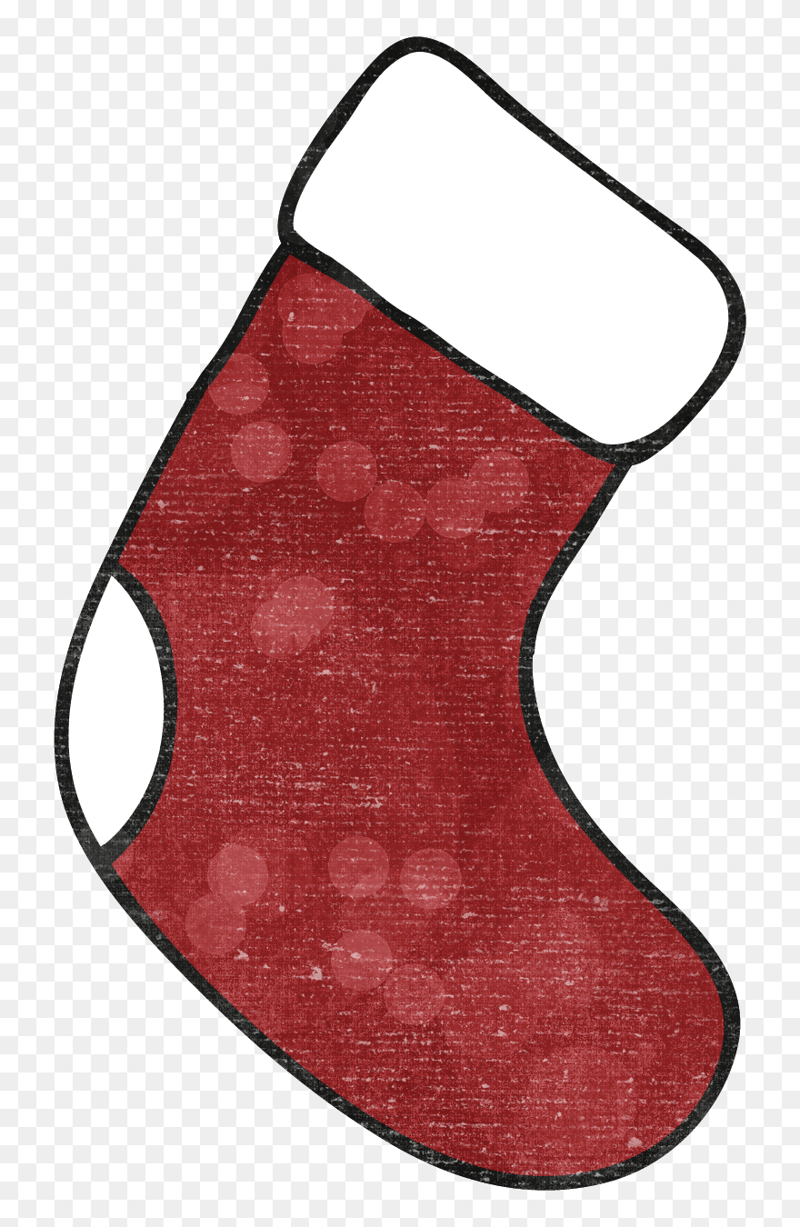 Hanging Christmas Stockings Clipart - Png Download
