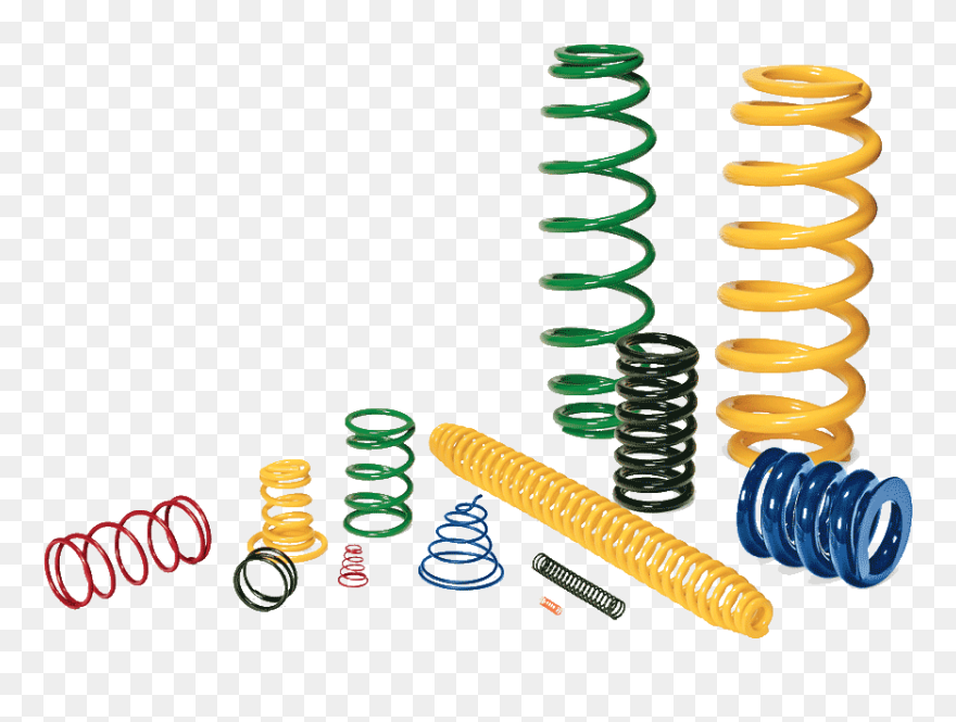 Coil Vector Compression Spring - .6 Diameter Springs Compression Clipart