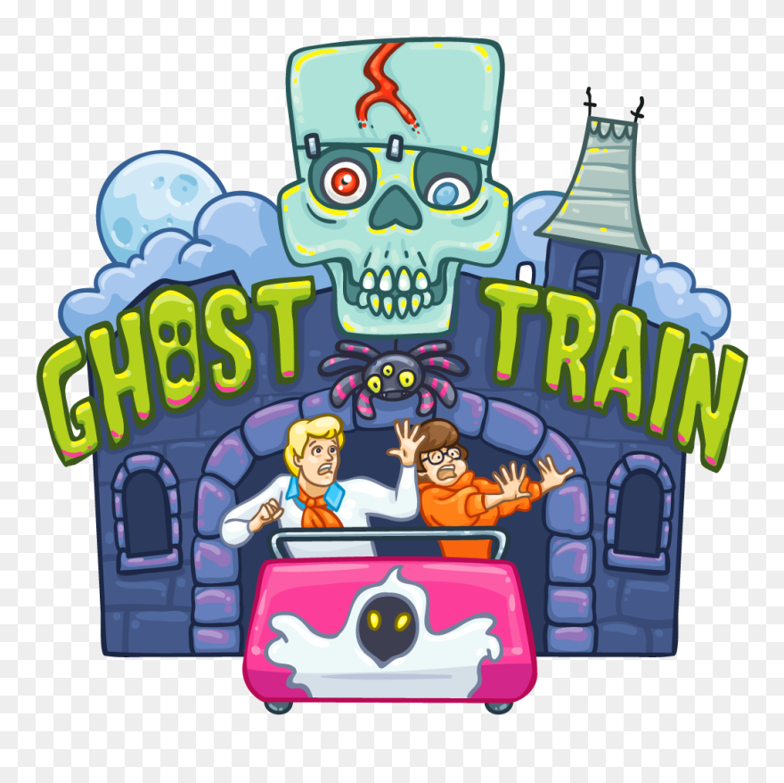 Transparent Train Clipart Png - Ghost Train Clipart