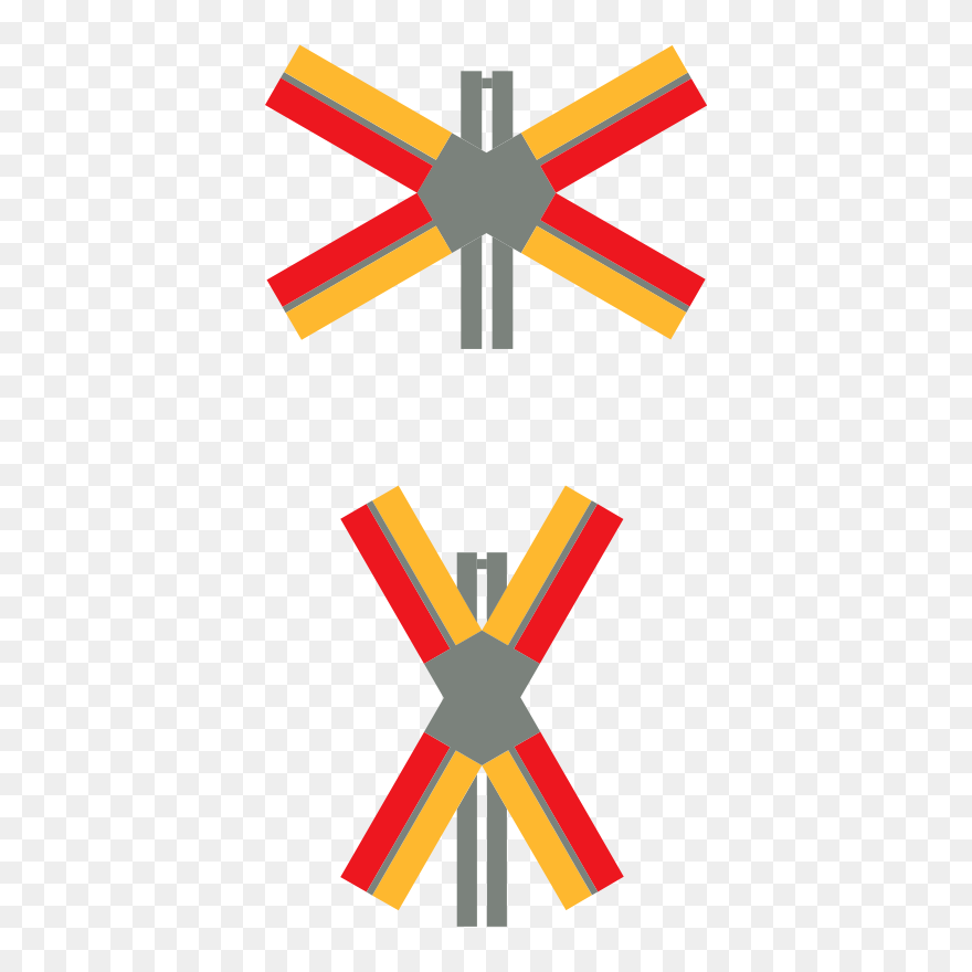 Train Crossing Signals 1 - Railroad Crossing Picpng Clipart