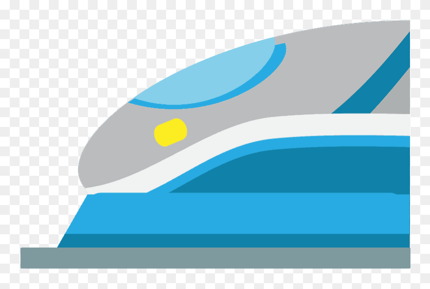 High-speed Train Emoji Clipart - Graphic Design - Png Download