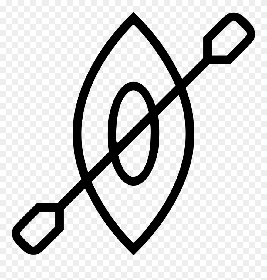 Canoe Paddle Sail Sailing Boat Boating Water - Kayak Svg Clipart