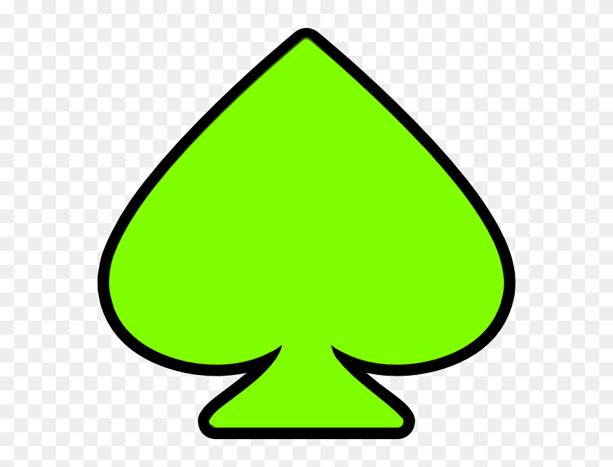 Spade Clip Art - Green Spades Cards - Png Download