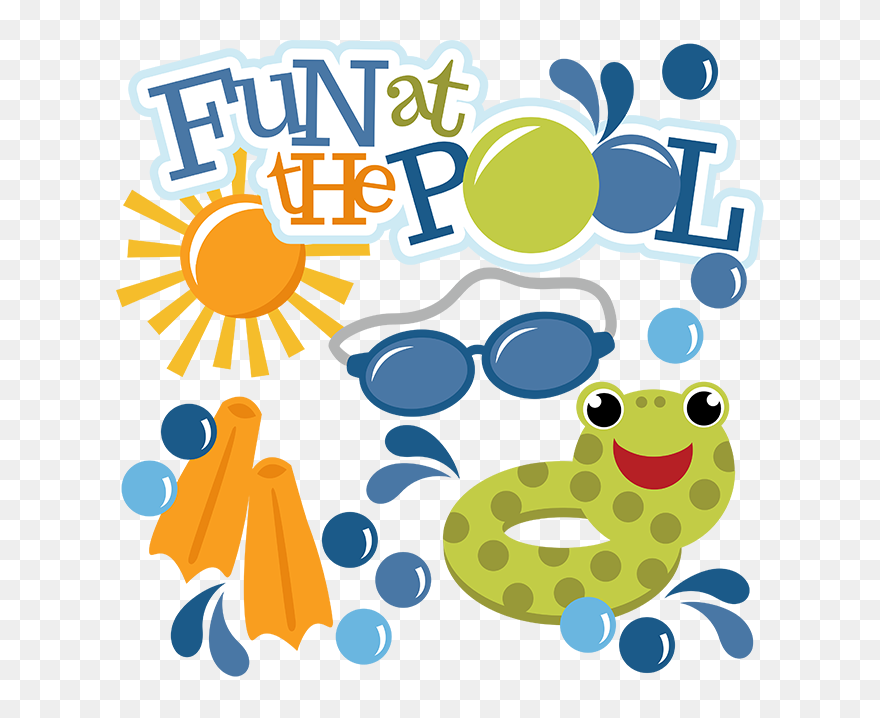 Fun At The Pool Svg Swimming Svg Files For Scrapbooking - Scalable Vector Graphics Clipart