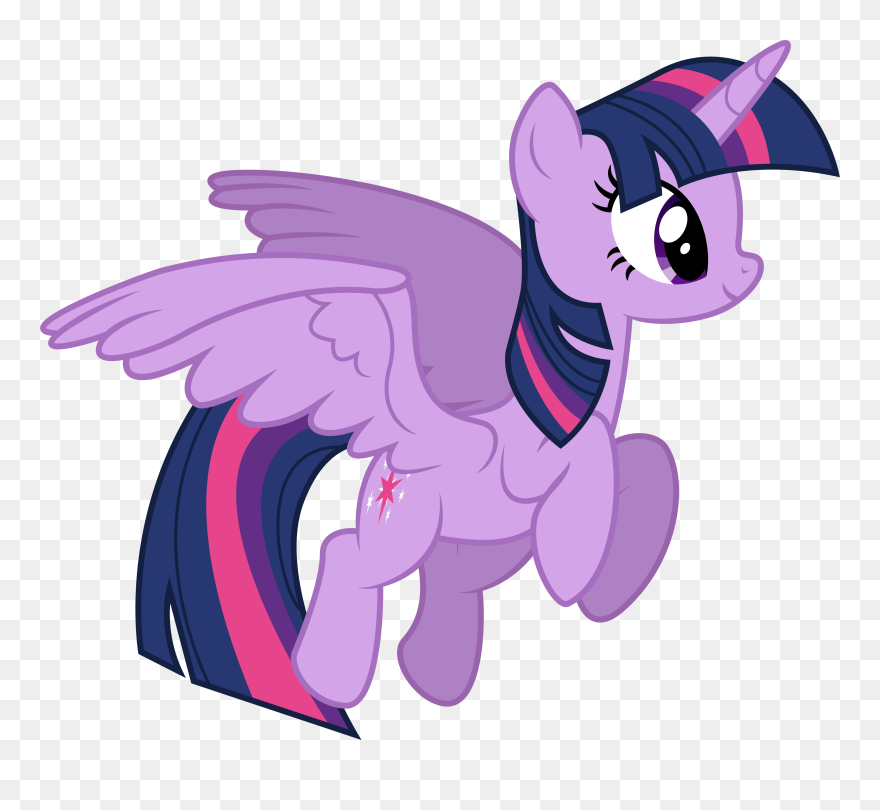 Twilight Vector Flying Clip Art Freeuse Download - Pony Friendship Is Magic Twilight - Png Download