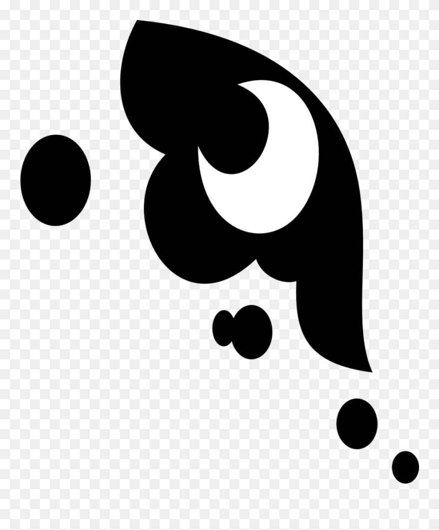 Transparent Kiss Mark Png - My Little Pony Princess Luna Cutie Mark Clipart