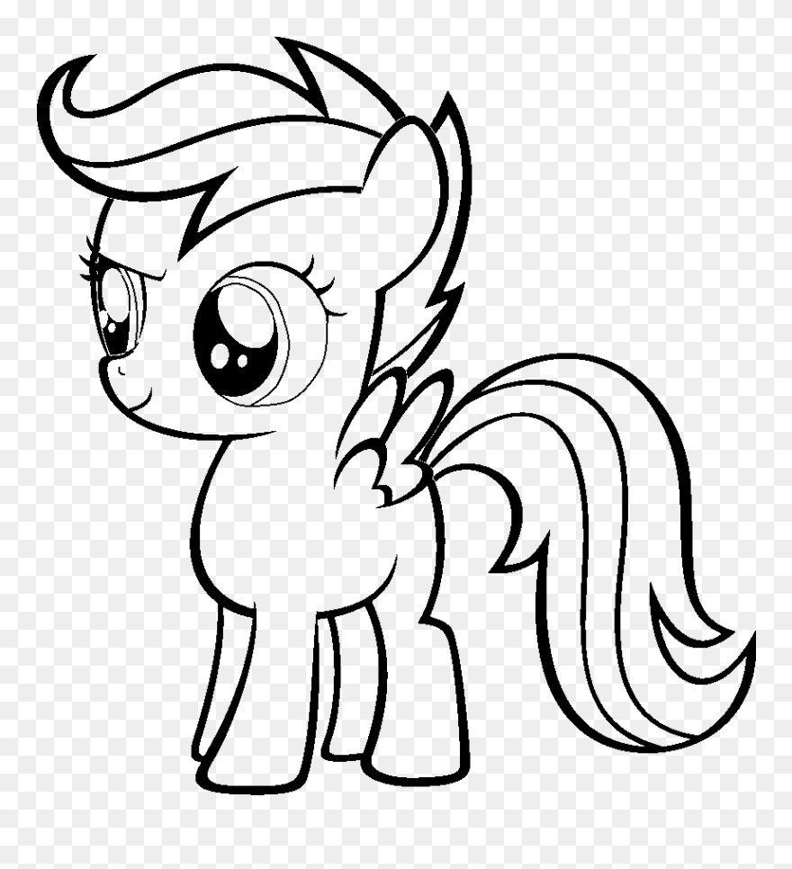 Mlp Cutie Mark Crusaders Coloring Pages Mlp Cutie Mark - My Little Pony Coloring Pages Scootaloo Clipart