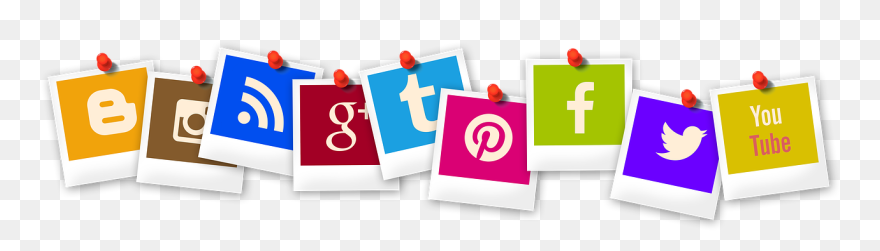 Follow Us On Social Media Png Clipart