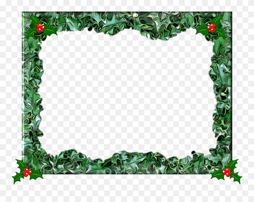 Holly Border Clip Art - Png Download