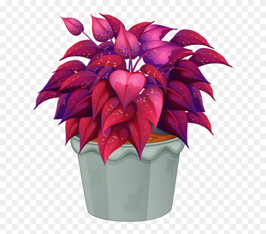 Pot Plant Clipart Bunga Clipart Flower Pot Png - Flower In Pot Clipart Png Transparent Png