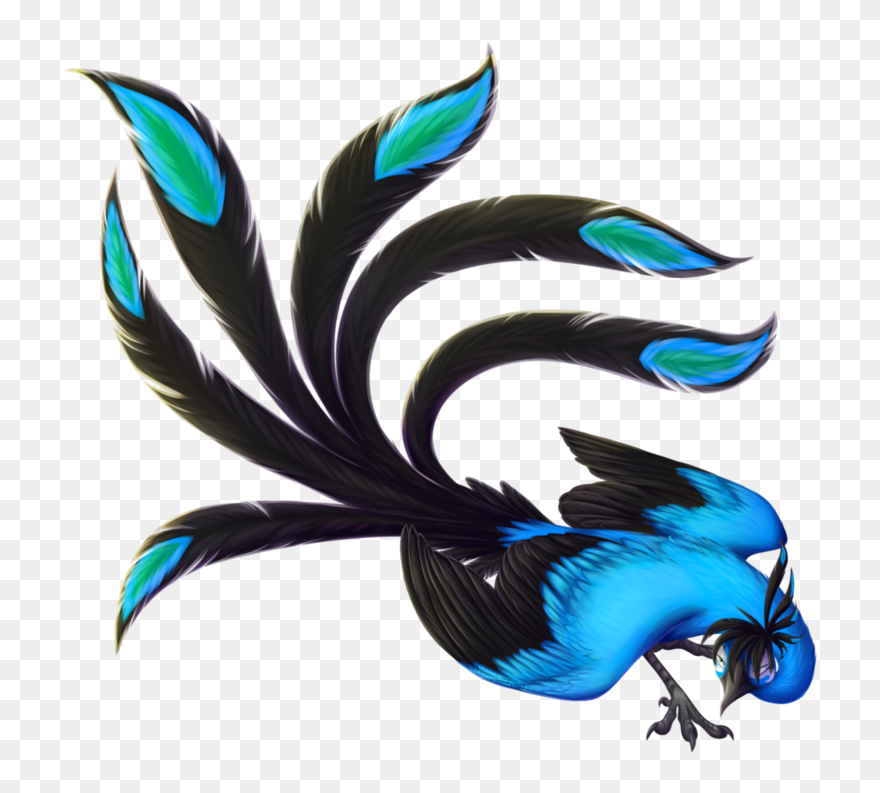Blue Phoenix Clipart - Blue Phoenix Transparent - Png Download