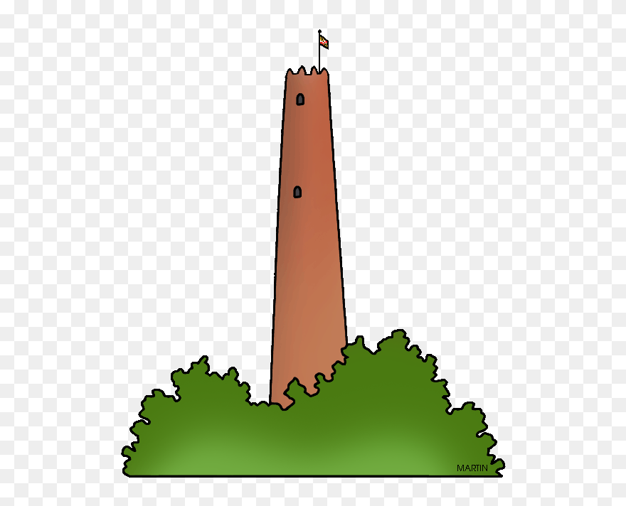 Famous Landmarks Of Maryland - Illustration Clipart