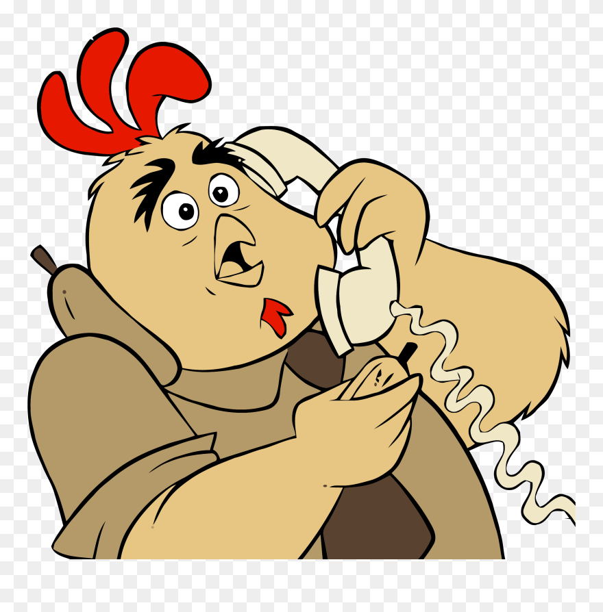 Chicken Little Buck Cluck Phone Clipart Png - Cartoon Transparent Png
