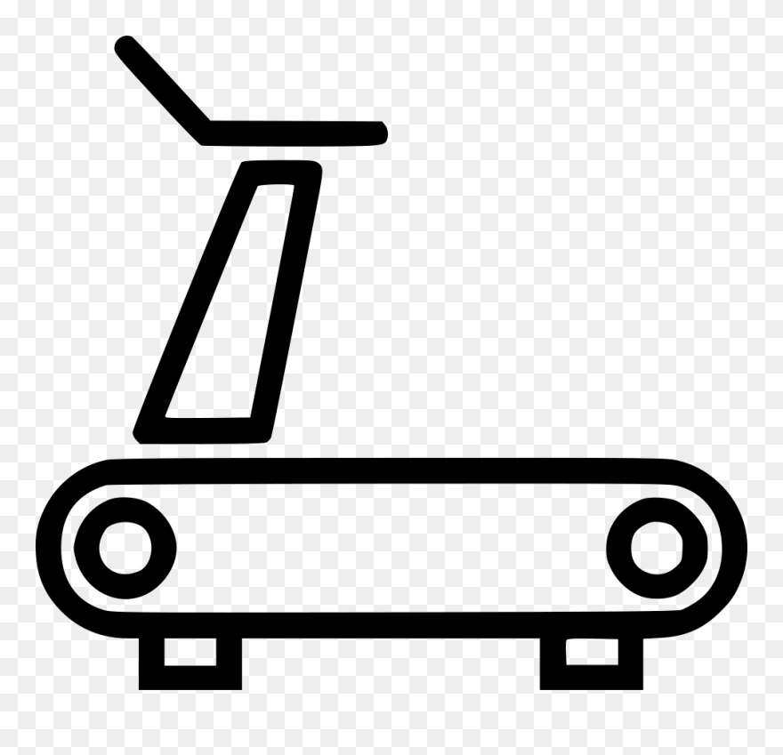 Running Machine Fitness Gym Training - Running Machine Icon Clipart