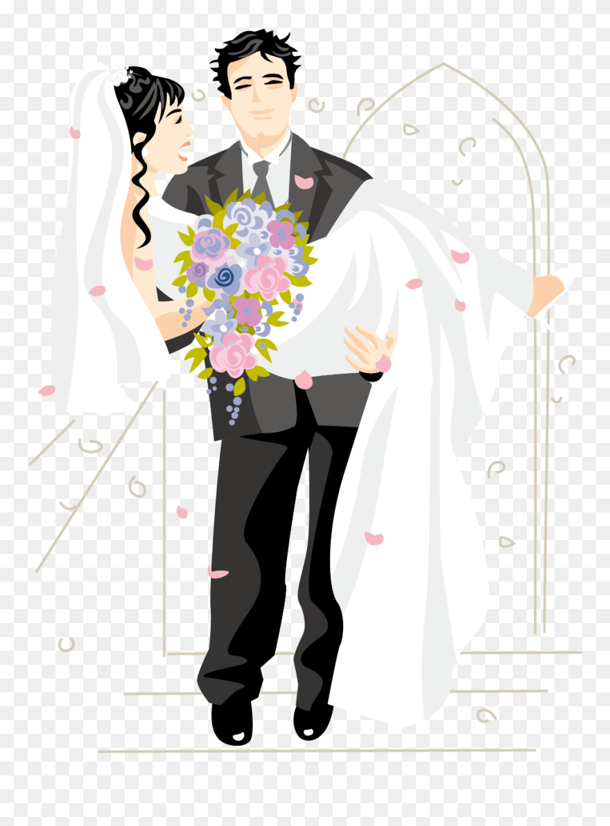 Wedding Marriage Bridegroom - Cartoon Clipart