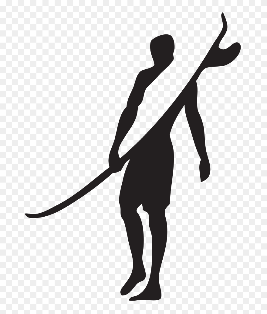 Surfing Surfboard Silhouette World Surf League Drawing - Surfer Decal Clipart