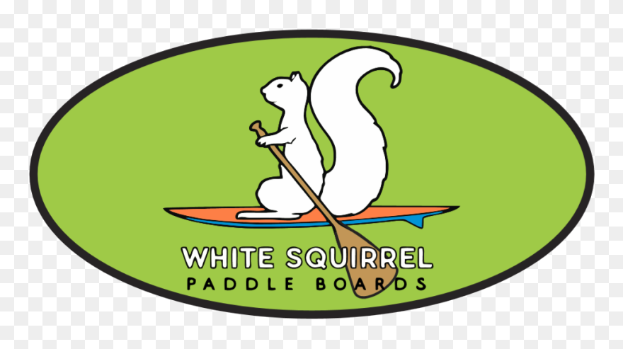 White Squirrel Paddle Boards Clipart
