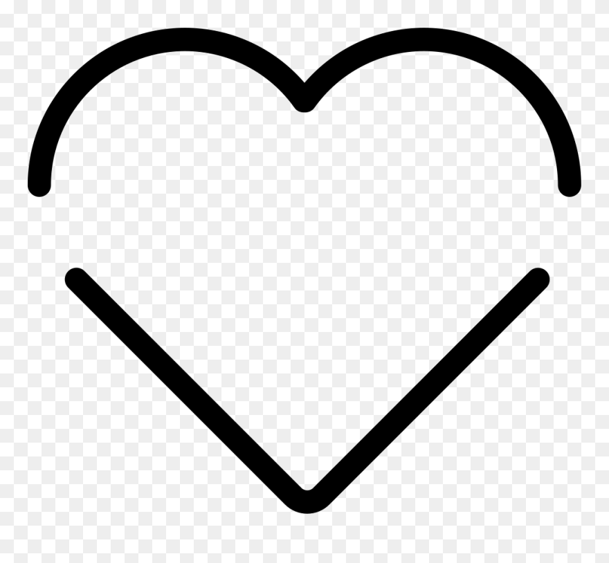 Laurel Clipart Heart Shaped - Heart Lines Black Png Transparent Png