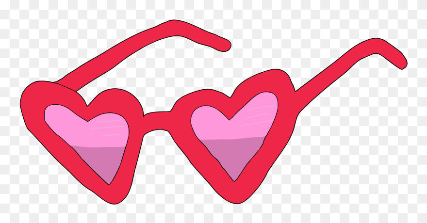 Heart Glasses Drawing Clipart