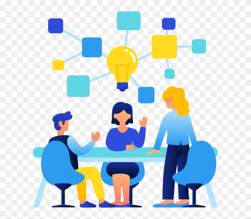 Essay Writing Service - Brainstorming Illustration Clipart