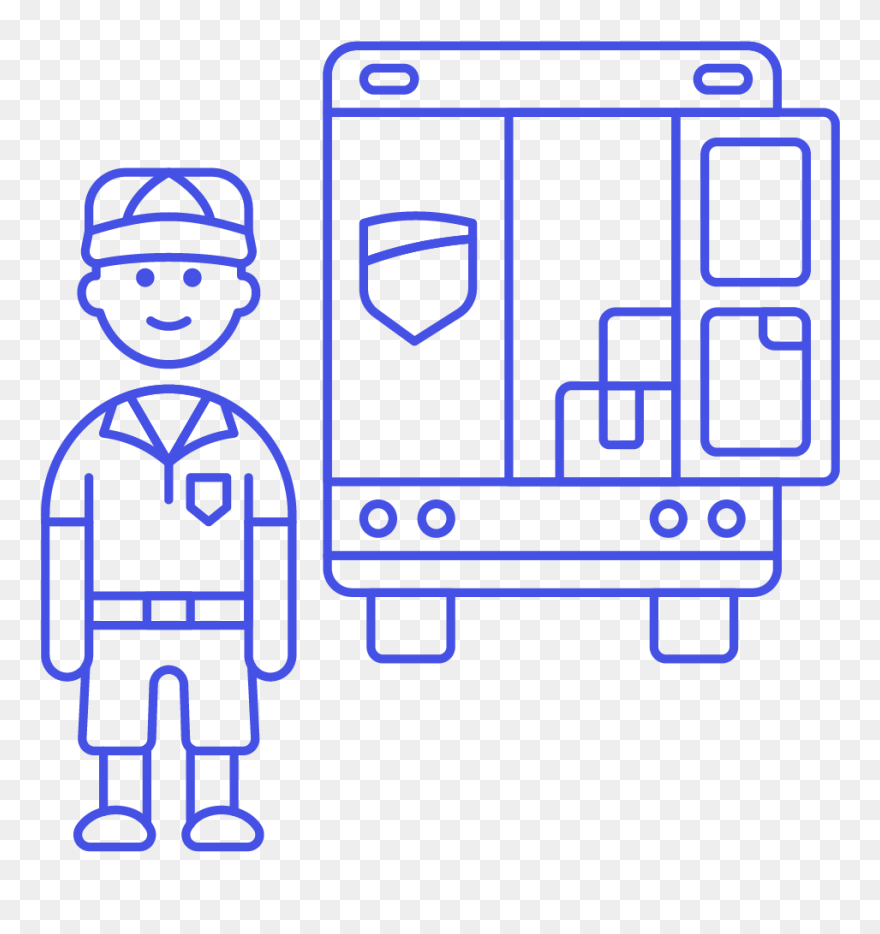 Mailman Clipart Mail Truck - Doctor With Patient Png Clipart Transparent