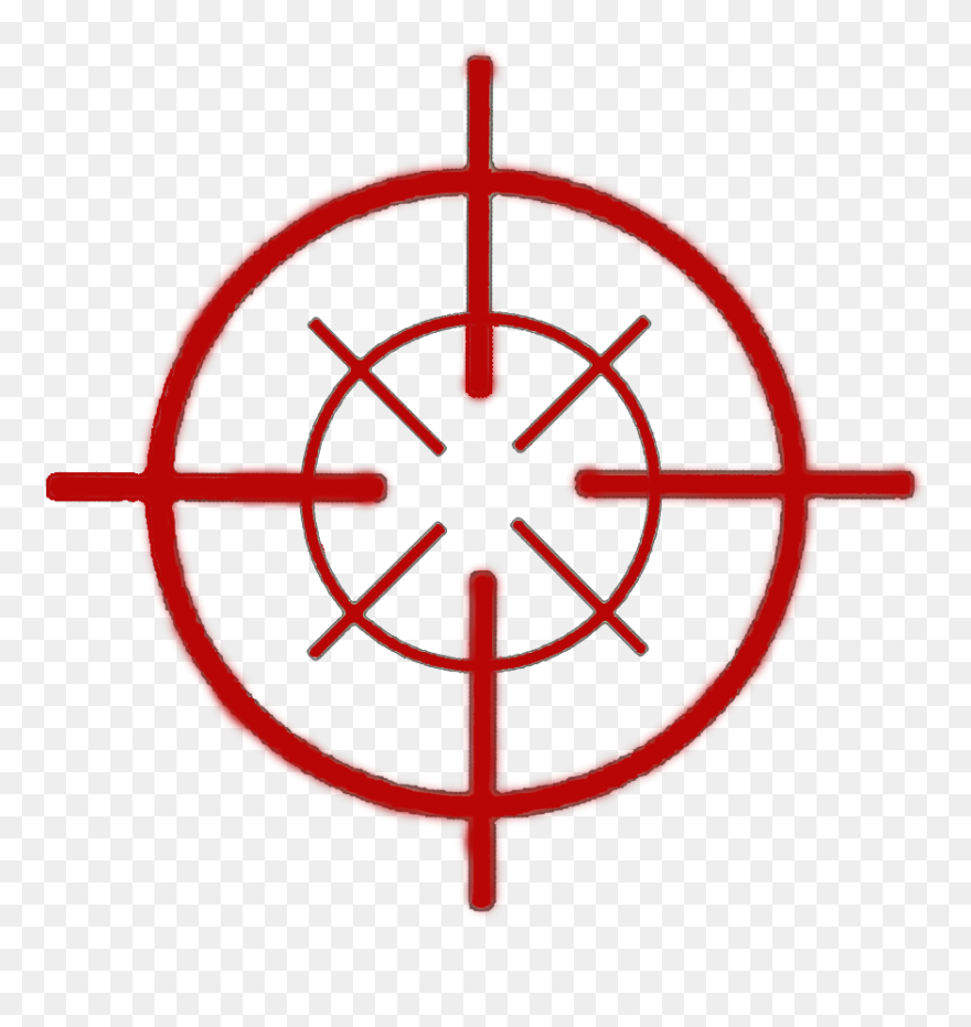 Red Crosshair Png - Crosshair Png Clipart