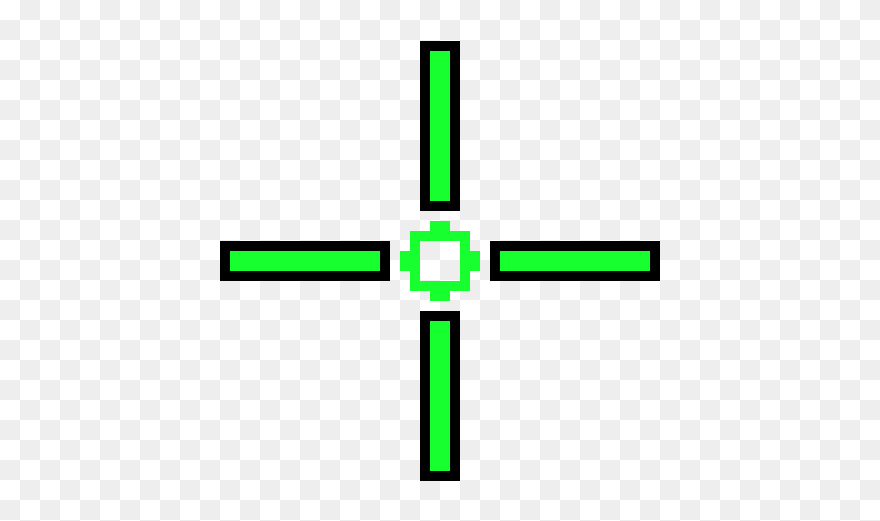 Green Crosshair Png - Crosshair Png Clipart
