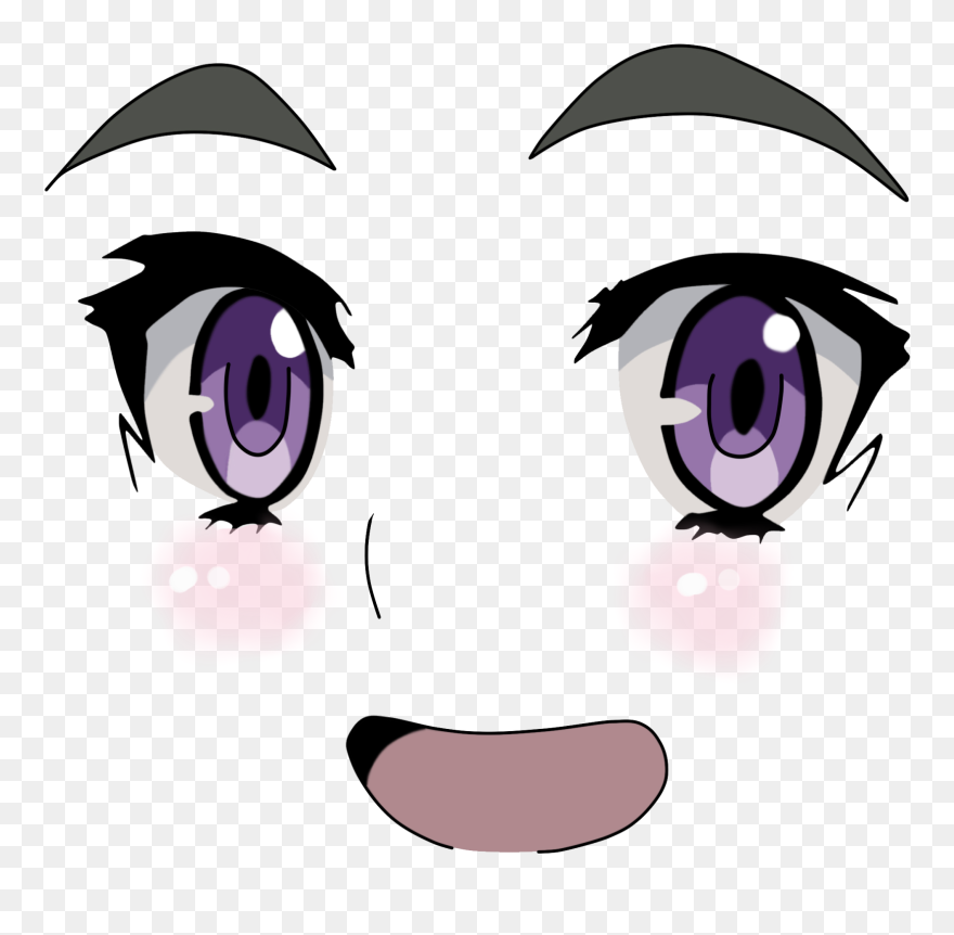 Face Transparent Png Pictures - Transparent Anime Girl Face Clipart