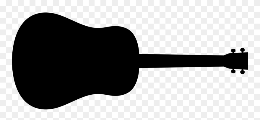 Acoustic Guitar Music Electric Guitar Guitarist - Acoustic Guitar Silhouette Png Clipart