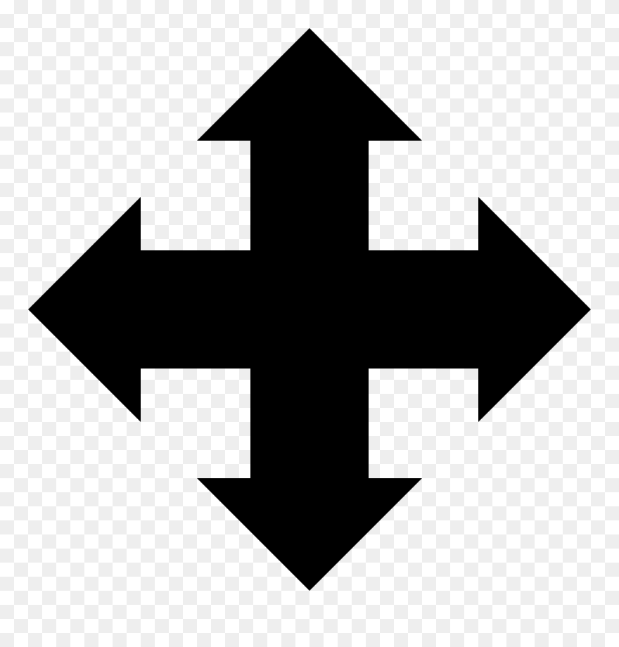 Cross Clipart Cute - Arrow Cross - Png Download