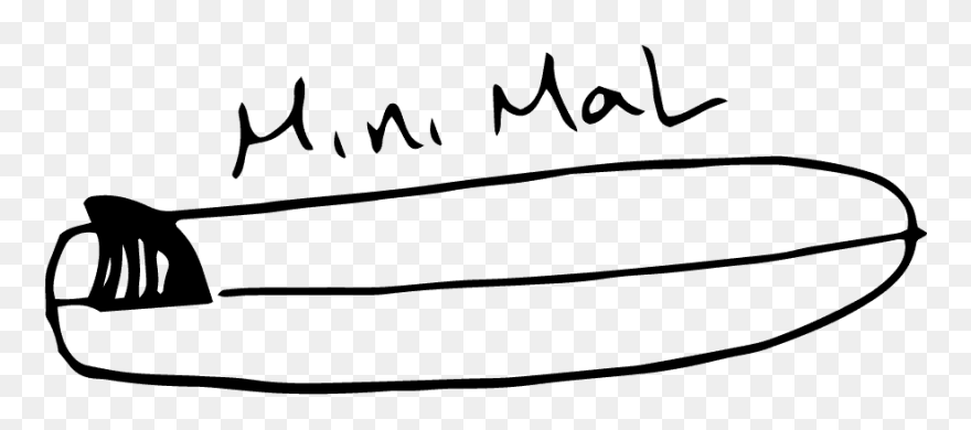 Mini Mal Surfboard Line Art Clipart Pinclipart