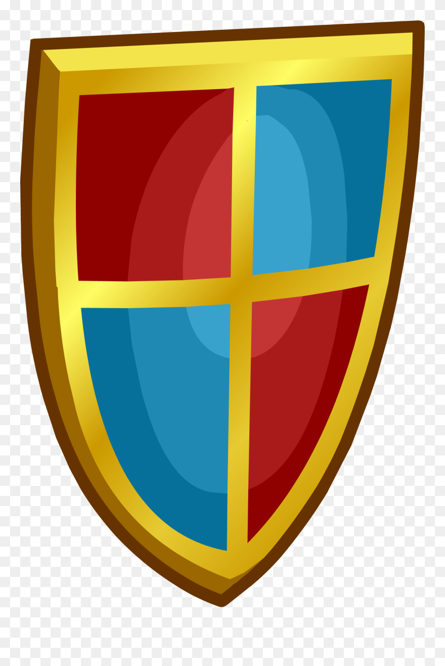 Gold Shield Png - Shield Red Blue Gold Clipart
