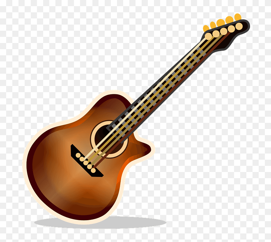 Guitar Emoji Clipart - Emoji Guitar Png Transparent Png