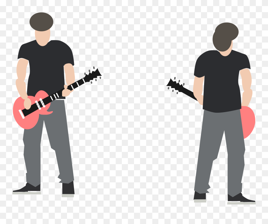 Simple Guitarrist Clip Arts - Png Download