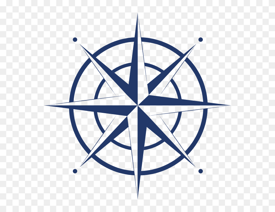 Vector Lighthouse Sailor - North Point Symbol Compass Clipart
