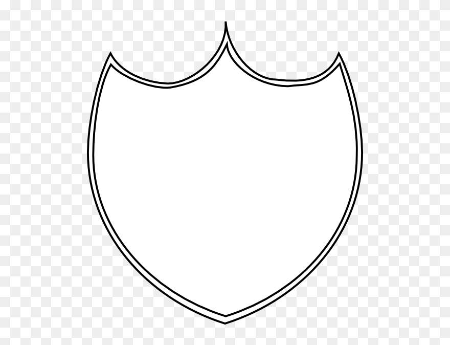 Shield Outline Clip Art - Circle - Png Download