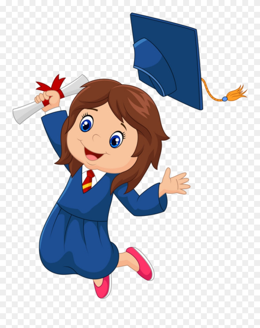 ####kid #kids #school #students #طالب #طفل #اطفال #مدرسة - Caricatura Niños De Graduacion Clipart