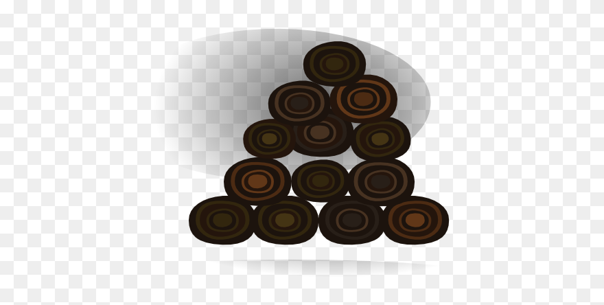Firebog Log Pile Svg Clip Arts - Chocolate - Png Download