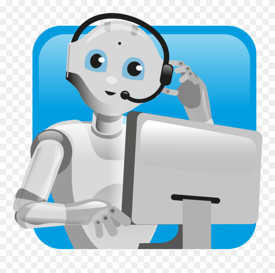 Receptionist Software - Software Robot Clipart