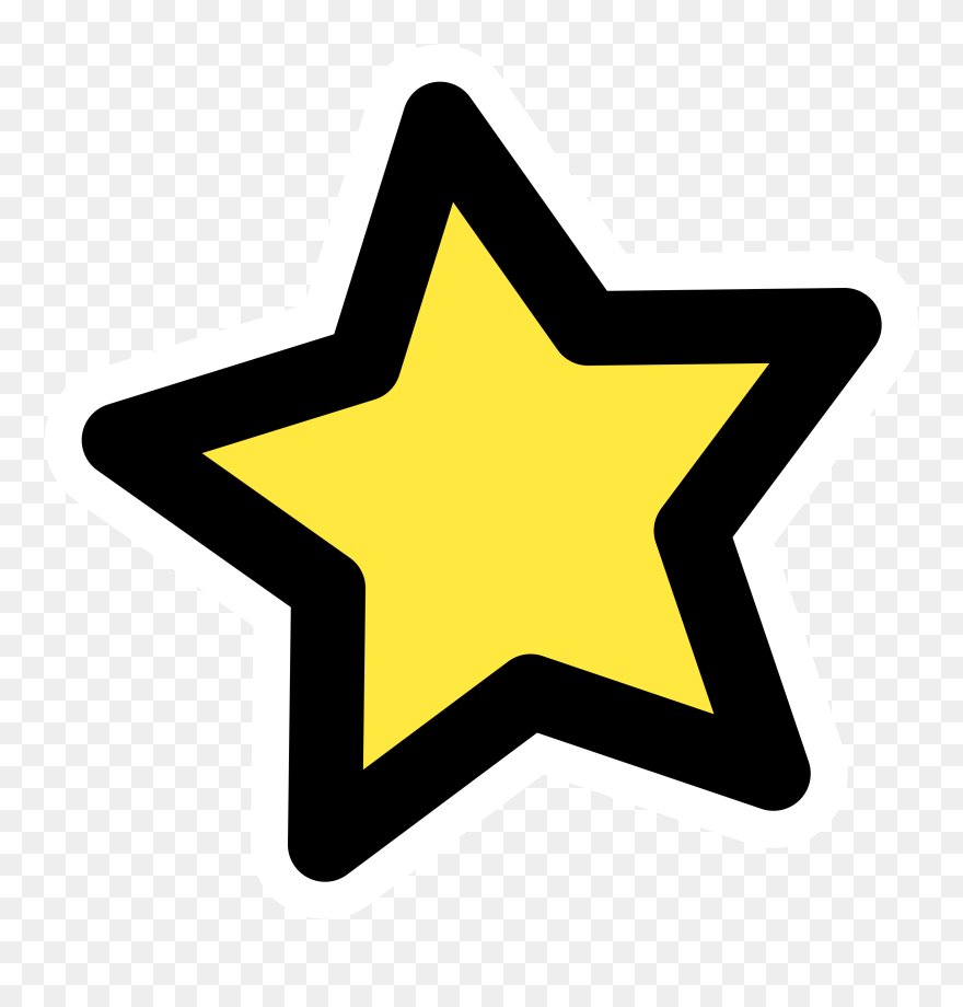 Golden Star Png Image - Easy Star Drawing Clipart